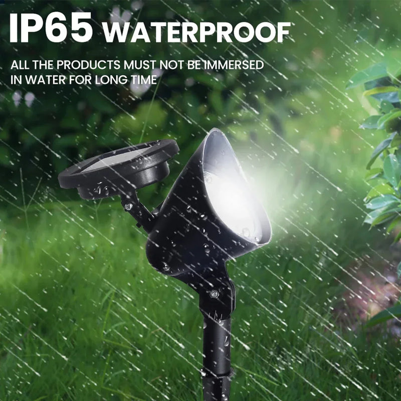 Solar-Spotstrahler LumiFokus | LED Gartenstrahler | IP65 Wasserdicht | Für Bäume, Wege & Landschaftsbeleuchtung