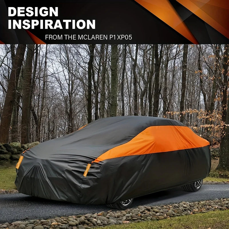 Autoabdeckung CARVION | Wasserdicht & UV-Schutz | Für SUV & Limousine | 190T Polyester