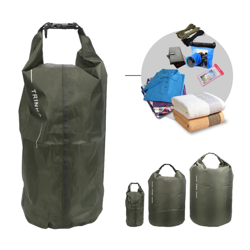 DryHike Wasserdichte Packsäcke 8L / 40L / 70L | Ultraleicht & Strapazierfähig | Für Kajak, Boot, Camping & Outdoor-Reisen