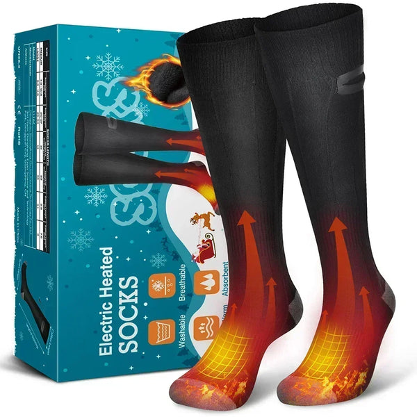 Beheizte Socken Thermavolt | 3 Heizstufen | Mit Powerbank | Winter-Wärmesocken Unisex für Outdoor & Reisen