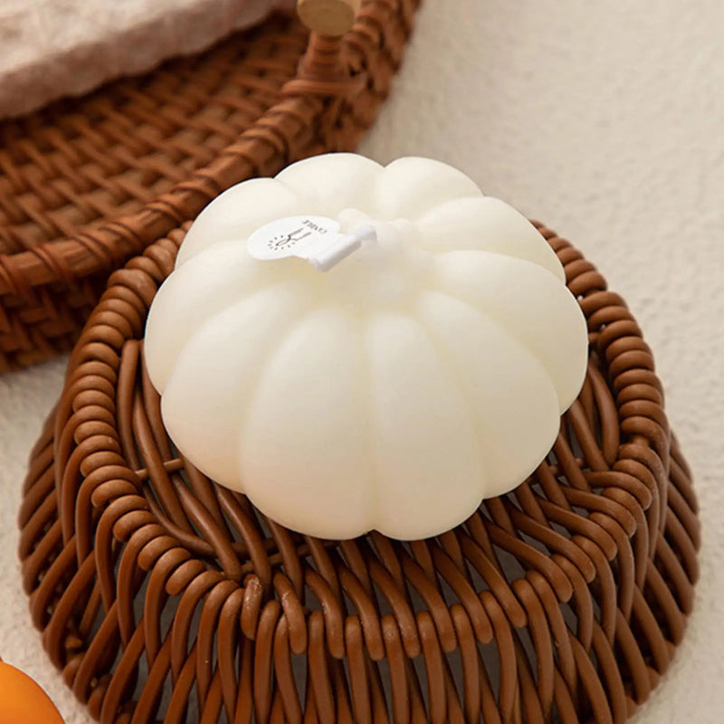CeraPumpkin Duftkerze | Handgefertigt | Kürbis-Design | Herbstliche Dekoration