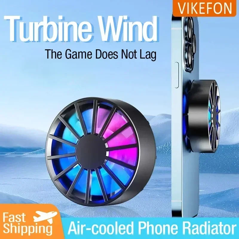 Handy-Kühler mit RGB-Beleuchtung | Magnetisch & Leise | FrostCore Gaming Lüfter für PUBG, Genshin & Co.