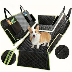 PawRide Hunde Autoschondecke Rückbank | 6-in-1 Design | Wasserdicht & Rutschfest | Für Auto, SUV & LKW
