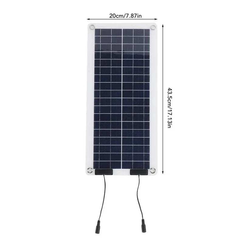 SolarPower Mobilis 100W Solarladegerät | Wasserdicht & Tragbar | Dual-Ausgang 12V–24V | Für Auto, Motorrad, Boot & RV