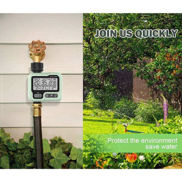 Aquanoma Automatischer Bewässerungscomputer HCT-322 | Digital & Wassersparend | Mit Timerfunktion & 3/4" Anschluss | Für Garten & Terrasse