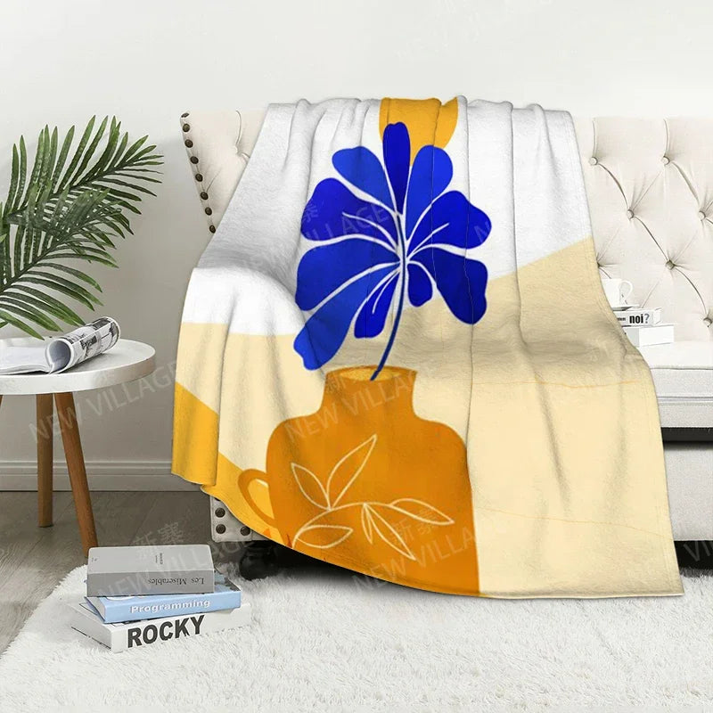 CosyPrint Flauschdecke aus Mikrofaser | Personalisierbar & Kuschelweich | Boho-Design | Für Sofa, Bett & Wohnzimmer