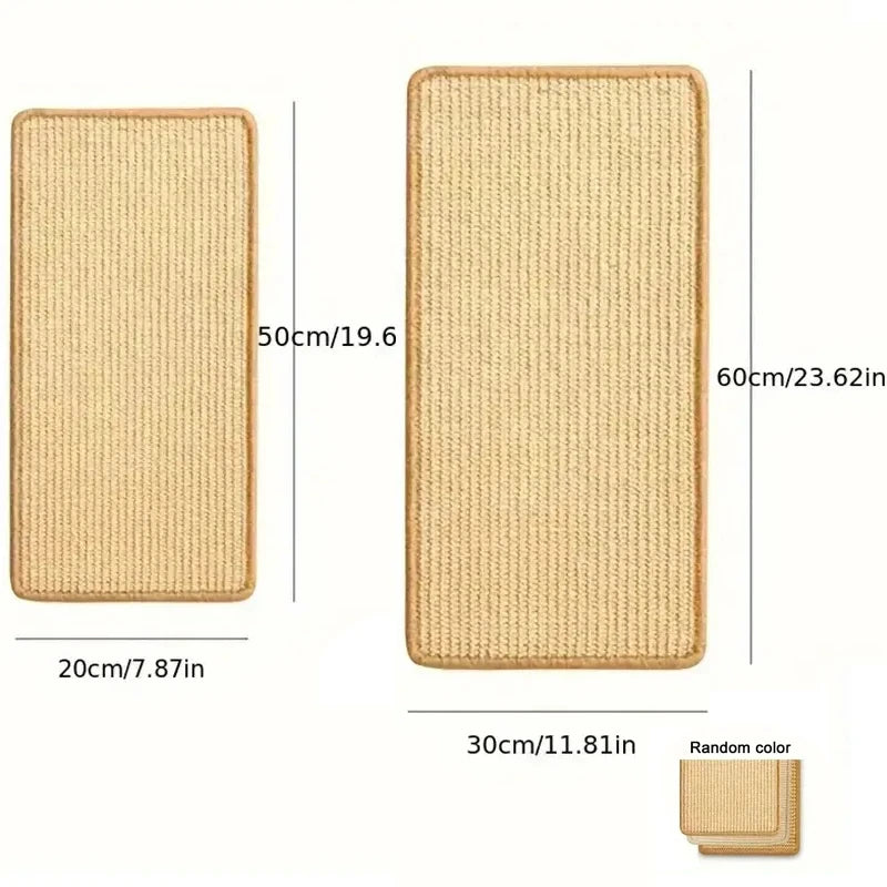 Kratzmatte Sivora NaturSisal | Natürliche Sisal-Kratzmatte für Katzen | Bodenschutz & Möbelpflege | 60×40 cm