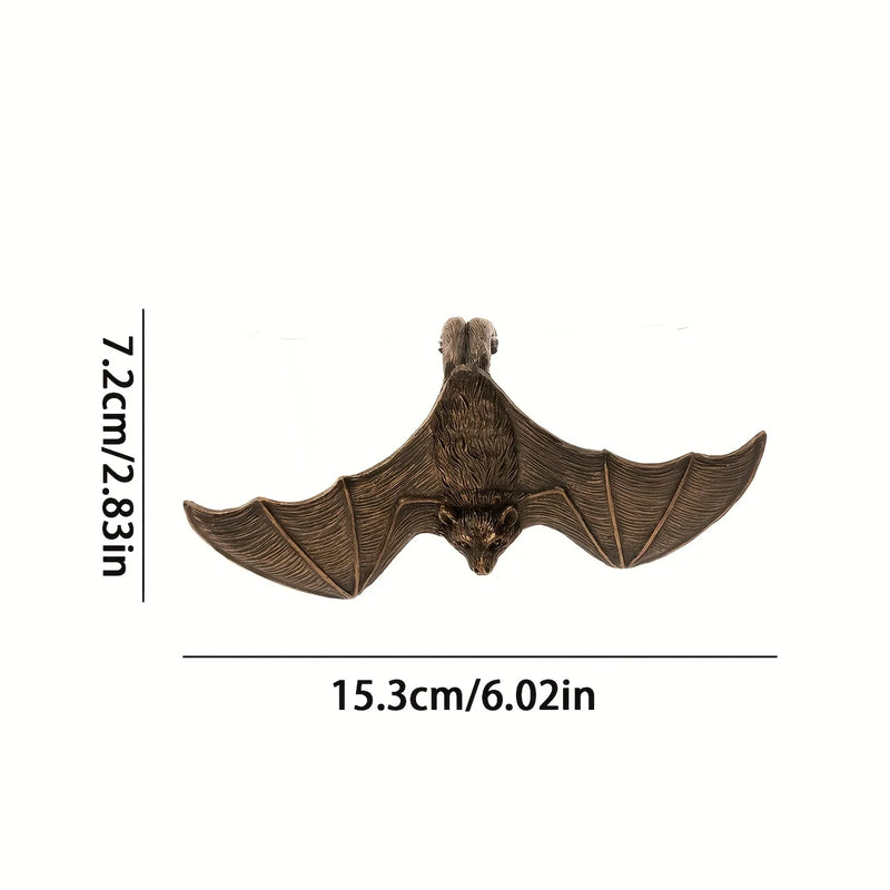 NOCTURA Fledermaus Figur | Resin Skulptur | Garten- & Wohn-Deko | Wetterfest