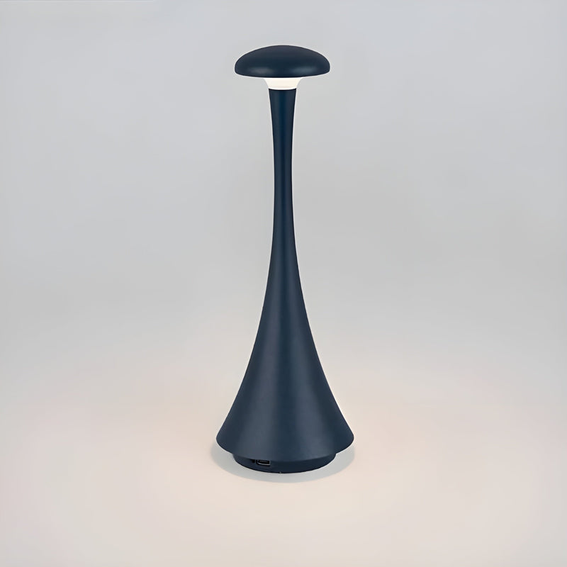 Alurina Tragbare LED Tischlampe | USB-Aufladung & 3-fach dimmbar | Marble-Look Design | Aluminium & Acryl