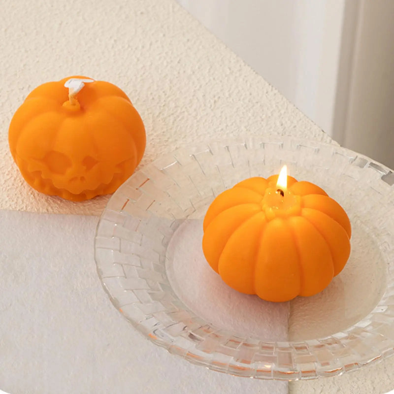 CeraPumpkin Duftkerze | Handgefertigt | Kürbis-Design | Herbstliche Dekoration