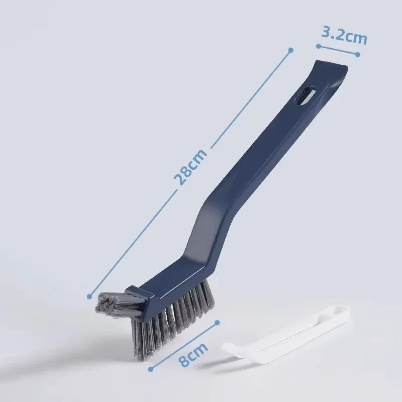 Fugenreinigungsbürste GroutFlex DuoClean | 2-in-1 Fugen- & Eckenbürste | Für Bad, Fensterrahmen & Bodenritzen | 28×3,2×8 cm