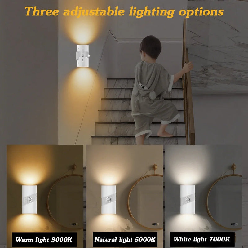 Lumora Sense Nachtlicht | Intelligentes Nachtlicht | Bewegungsmelder & Dimmbar | Wiederaufladbar mit Magnetbefestigung | 3000K–7000K