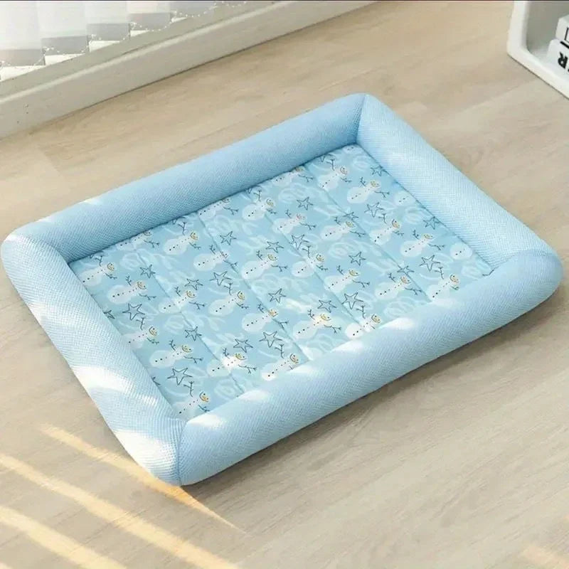 Kühlmatte Pawlino ChillPad | Sommer-Liegematte für Hunde & Katzen | Atmungsaktiv & Fluffig | Für kleine bis große Haustiere