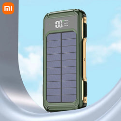 Solar Powerbank Voltora 200K | 200.000mAh | 4-in-1 Kabel | Schnellladung & Notfall-LED | Für iPhone & Samsung