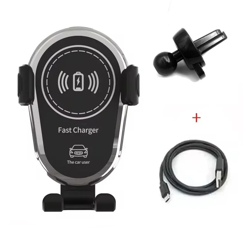 DRIVOLT Auto-Handyhalterung mit 30W Wireless Charger | Automatische Arretierung | Qi-Ladung & Sicherheitsfunktionen | Für Lüftungsschlitze