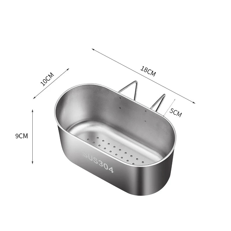 Spülsiebkorb AquaDrop Inox | Edelstahl-Abflusssieb für Spüle | Rostfrei & Langlebig | 1 Stück | ca. 200 g