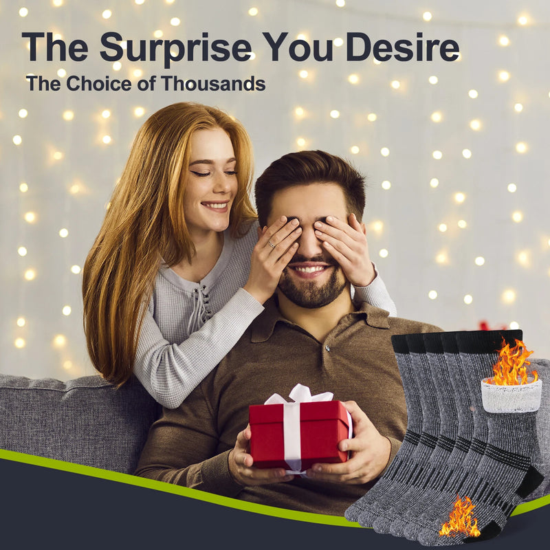 NordWool Merino Wollsocken 3er-Set | Extra Dick & Warm | Atmungsaktiv & Strapazierfähig | Für Arbeit, Wandern & Outdoor