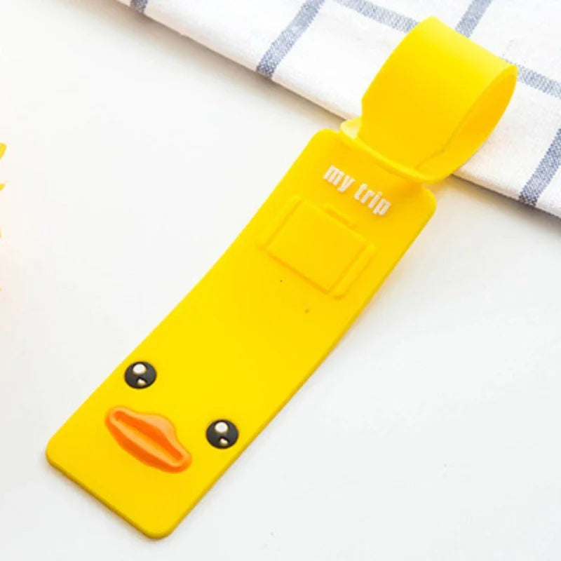 Taggidoo Kofferanhänger aus Silikon mit Tiermotiv | Adressschild für Reisen & Gepäck | Boarding Tag für Koffer & Taschen