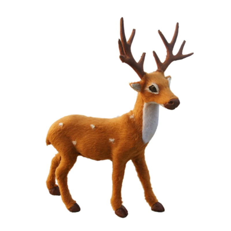 LumiDeer Weihnachts Rentier Figur | Edle Tischdekoration | Realistisches Design & Wiederverwendbar | 15–35 cm