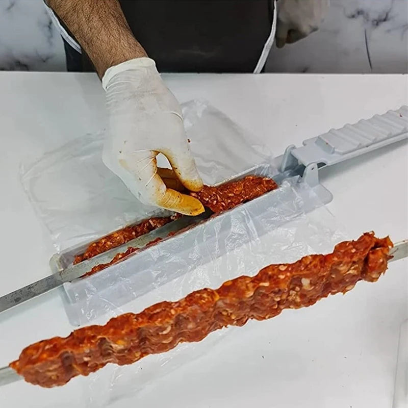 Spiezo Kebab-Spieß-Maker aus Kunststoff | BBQ-Spieße einfach selber machen | Spülmaschinenfest & wiederverwendbar | Für Fleisch, Gemüse & Schaschlik