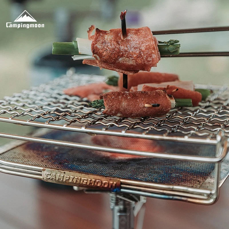 Flamvero Klappbarer Edelstahl-Toaströster | Modell S & M | Für Grill & Camping | Kompakt & robust