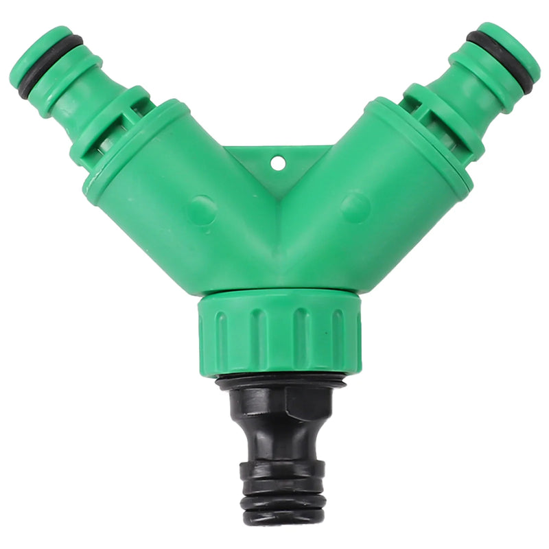Wasserschlauch-Adapter Aquaflex Duo | 2-Wege-Verteiler mit Drehregler | Robustes ABS | 3/4 Zoll Anschluss