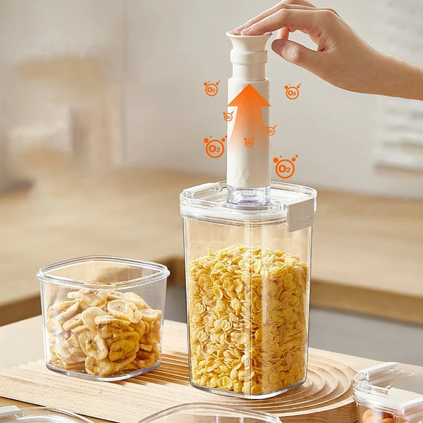FreshLock Jar Vakuum-Frischhaltedose | Luftdichter Vorratsbehälter für Kaffee, Tee & Müsli | Feuchtigkeits- und Aromaschutz | Stapelbar