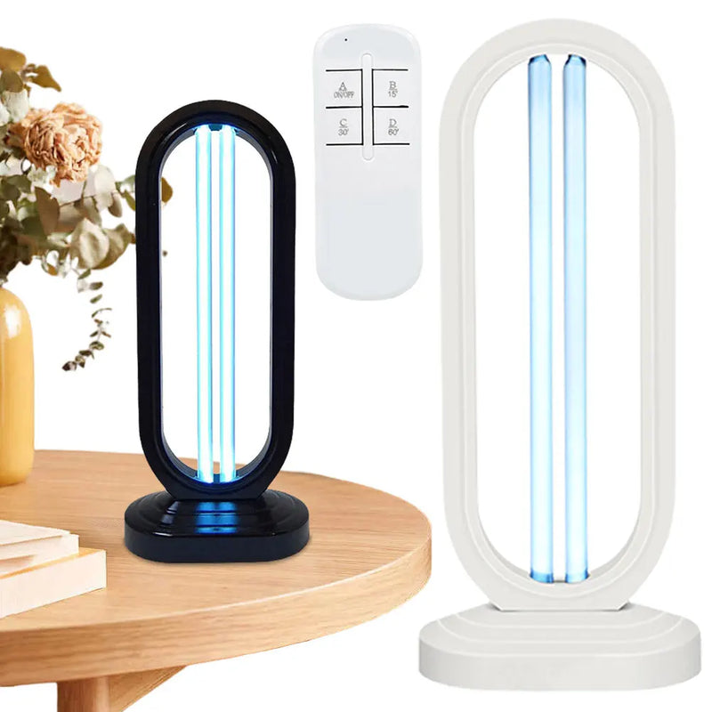 Purevia UV-C Desinfektionslampe | 38W | Mit Fernbedienung & 3 Timer-Stufen | UV + Ozon | 41,5 × 18 cm