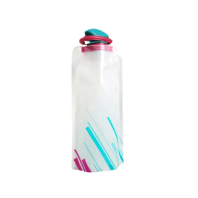 HydroTrek Flex Faltbare Trinkflasche 700 ml | Ultraleichte Soft-Wasserflasche mit Griff & Haken – Ideal für Camping & Outdoor