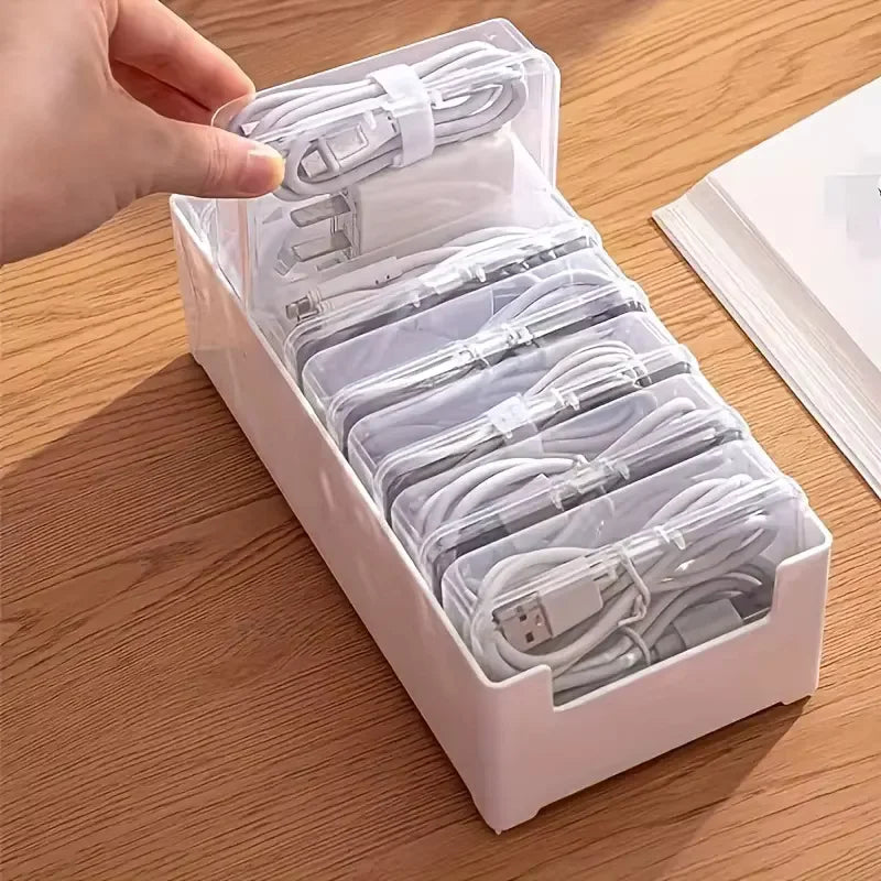 Kabelbox-Set WireNest DuoBox | Kabel- & Ladegeräte-Organizer | Robust & platzsparend | Für Büro & Zuhause