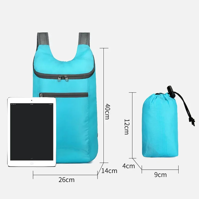Faltbarer Rucksack "Treklino" | Wasserdicht & Ultraleicht | 20L Volumen | 40x26x14 cm