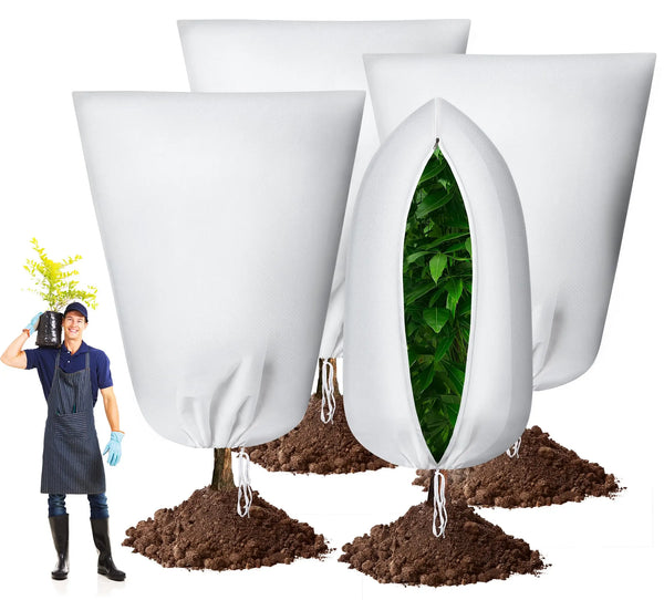 FrostGuard Garden | Winter Pflanzenschutzhaube mit Reißverschluss | Frost-, Vogel- & Insektenschutz | Wiederverwendbar & Atmungsaktiv