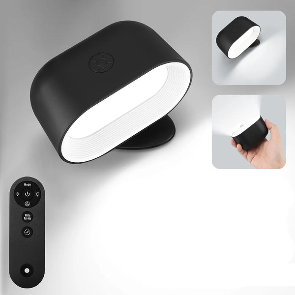 LED-Wandleuchte MagnoGlow | 360° Drehbar & Magnetisch | Akku, Touch- & Fernbedienung | 3 Farbtemperaturen