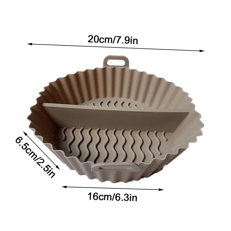 BakeFlex Silikon-Backform | Getrenntes Design | Antihaft & Hitzebeständig | Für Ofen, Mikrowelle & Heißluftfritteuse | 20×16×6,5 cm