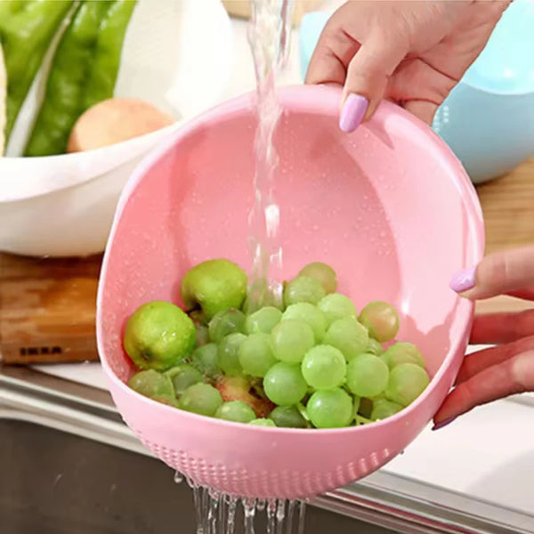 KlarSieb Multifunktions-Sieb | Reissieb & Abtropfkorb | Für Obst, Gemüse & Reis | Ergonomisches Design