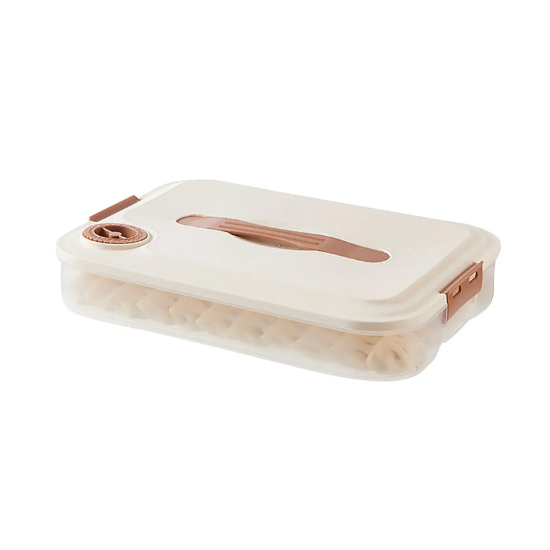 Frescura Gefrierbox für Teigtaschen | Stapelbare Lebensmittel-Aufbewahrungsbox mit Frischefunktion | 3- oder 4-lagiger Vorratsbehälter für Dumplings, Fleisch & Käse | Lebensmittelecht & Platzsparend