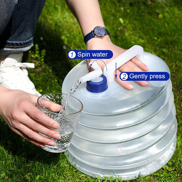 Faltbare Wasserkanister HYDROPAK Eco | 5–15 L | BPA-frei & Auslaufsicher | Für Camping, Notfall & Outdoor