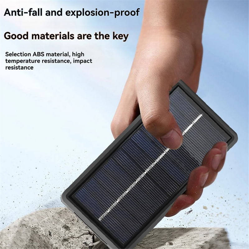 SunCharge Solar Akku-Ladegerät | Powerbank & Solarpanel | Multi-Akku-Kompatibilität | Sicher & Tragbar
