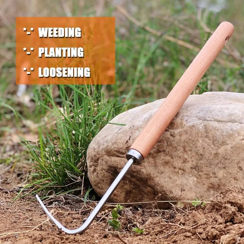 Unkrautstecher TerraGrip Pro | Ergonomisches Gartenwerkzeug | Für Fugen, Beete & lockeren Boden | Handjätewerkzeug aus Carbonstahl