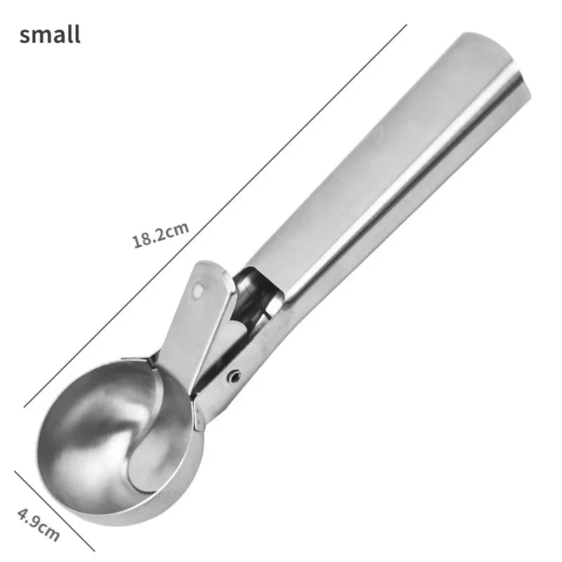 Scoopiva Eisportionierer Edelstahl | Robust & Spülmaschinenfest | Für kleine & große Kugeln | Glatter Griff