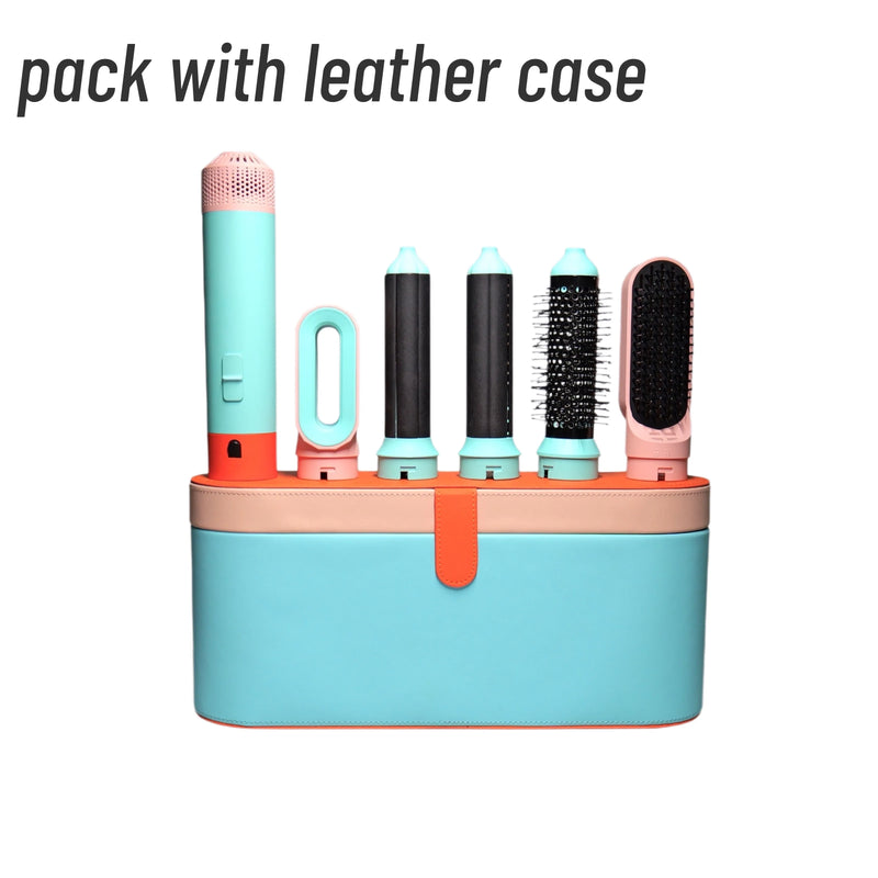 Heißluft-Stylinggerät GlamAir 5-in-1 Pro | Haartrockner, Lockenaufsatz & Stylingbürsten | Für Volumen, Glätte & Wellen |  EU-Stecker