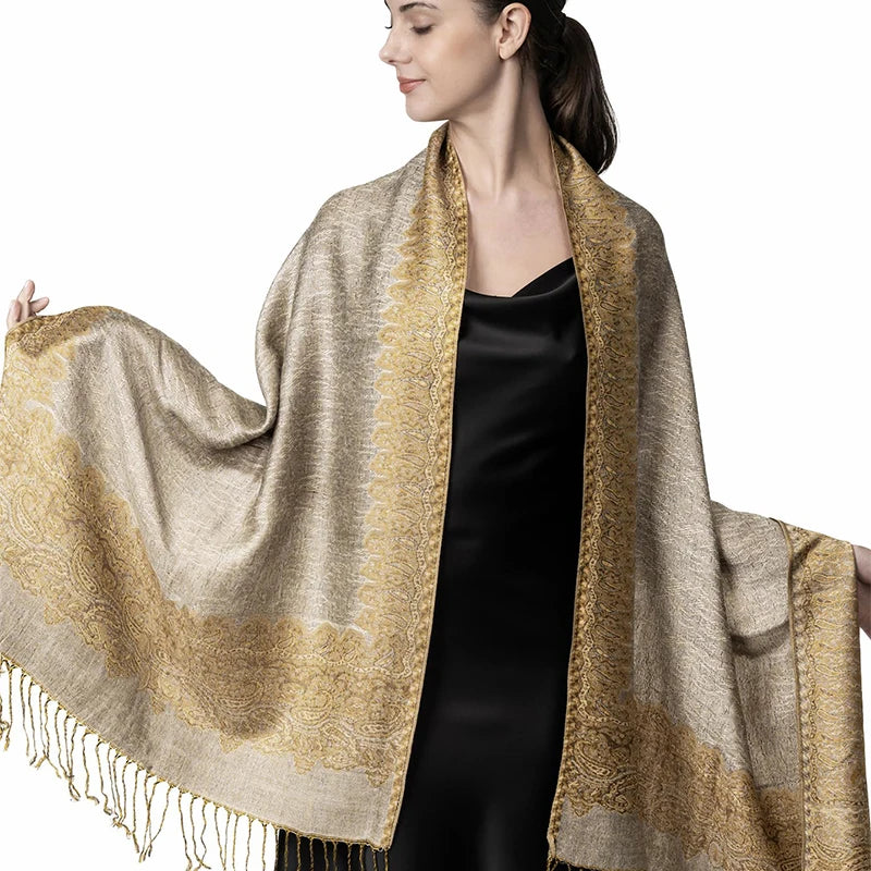 Élégancea | Damen Schal | Kaschmir-Gefühl | 70 × 190 cm | Luxus Print & Warm