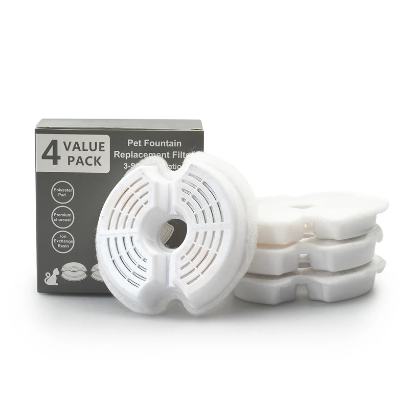 AquaMiau Katzen Trinkbrunnen 2L | 4-fach Filtersystem | LED & App-Steuerung | Ultra Leise
