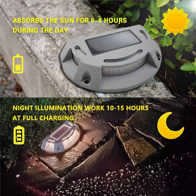 Lumivance Solar-Treppenlicht 2-in-1 | Warmweiß & Kaltweiß | Wasserdicht IP65 | Für Außen, Stufen, Wege & Einfahrt