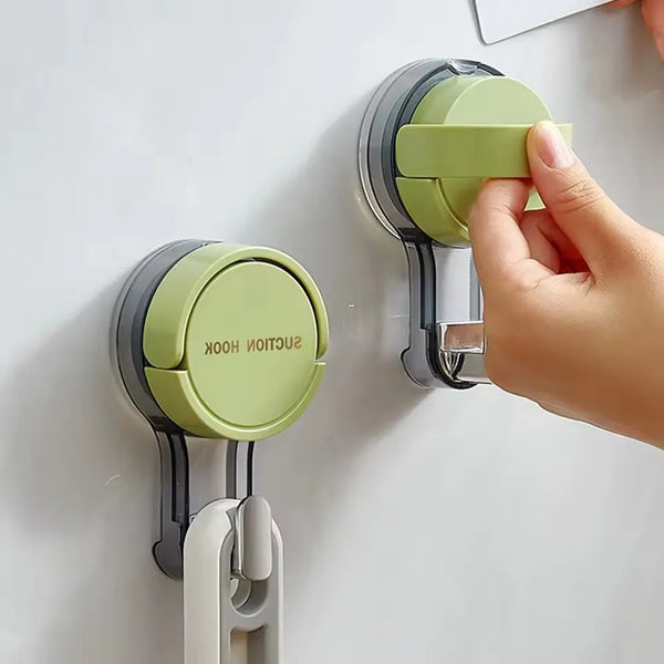SaugFix Wandhaken | Ohne Bohren | Wiederverwendbar & Rückstandsfrei | 10,1 × 5,8 × 3,4 cm | Ideal für Bad & Küche