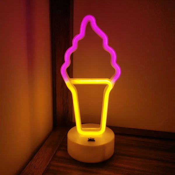 LED Neon Wandlampe BOLTRIX | Blitz-Design | USB & Batteriebetrieb | Für Party, Deko & Schlafzimmer