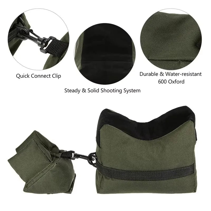 ProShot Bags Vorder- & Hintere Sandsäcke für Schießauflagen | Aus robustem 600D Oxford-Gewebe | Ohne Füllung | 23 × 14 × 13 cm