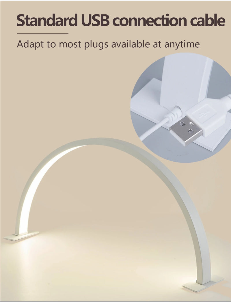 LUNAIL LED-Nagellampe | Halbmond-Design | USB | Für Nagelstudio & Zuhause