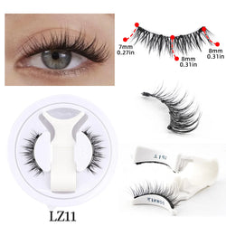 Magnetische Wimpern MagneLure Set | 1 Paar Wiederverwendbare Fake Lashes + Magnetische Pinzette | Handgemacht & Natürlich