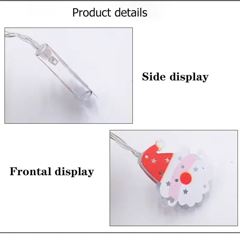 LumiRein LED Lichterkette | Rentier-Handschuh- & Glöckchen-Design | Batteriebetrieben | Warmweiß | Für Wohnzimmer, Schlafzimmer & Garten